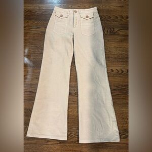 $415 See By Chloe Women's Cream Corduroy Pants Size 26